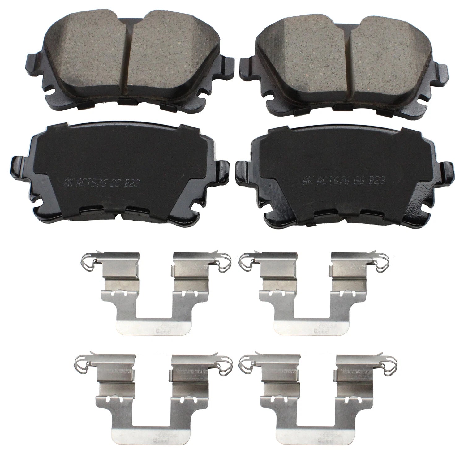 Set of 4 Akebono Euro Rear Ceramic Brake Pads for Audi A4 A5 Q5 (2009–2020)