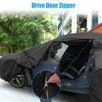 Waterproof Car Cover for BMW X1 (2009–2023) with Zipper, Black