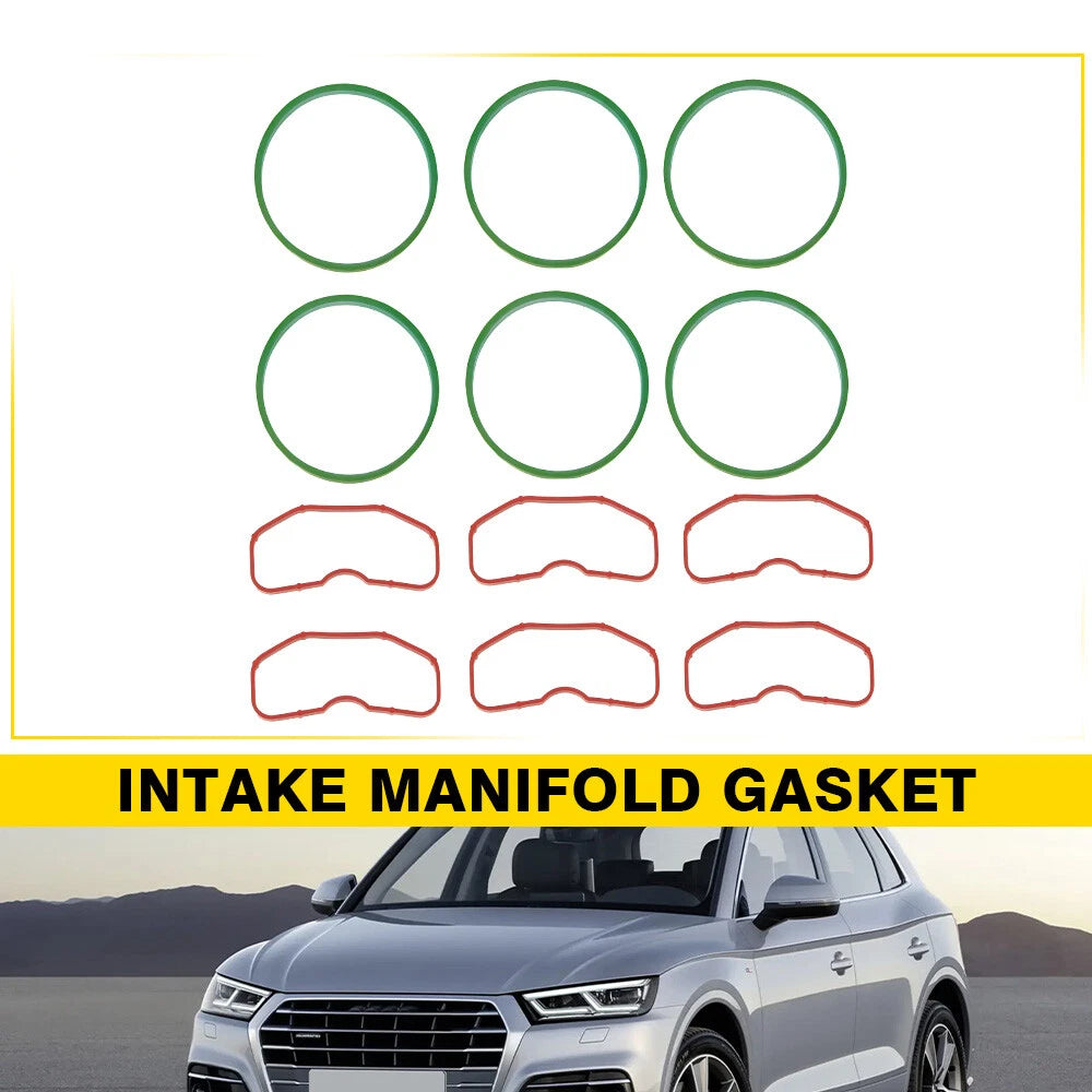 Set of 12 Intake Manifold Gaskets for Audi 3.0T S4 S5 A6 A7 A8 Q5 (2010–2020)