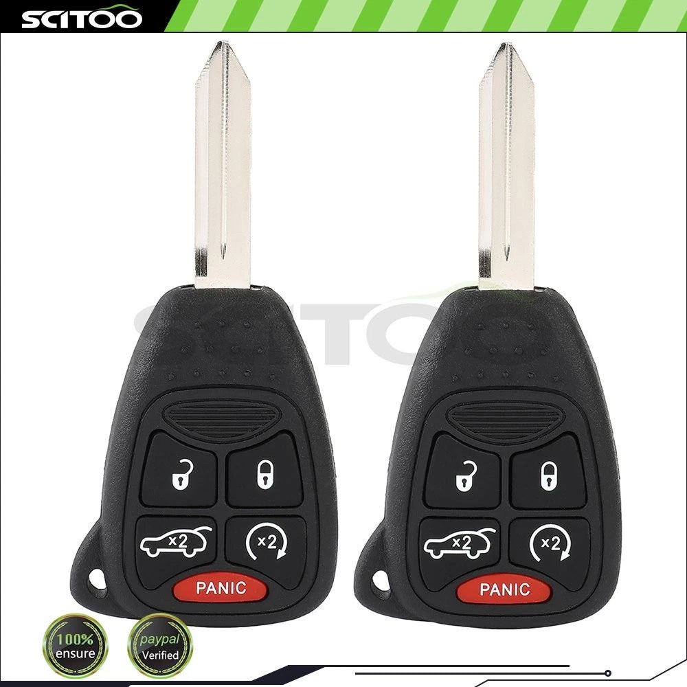2 Keyless Entry Remote Fob for Dodge Avenger (2008–2014)