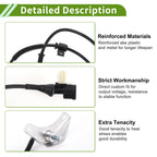 ABS Wheel Speed Sensor for Ford E250 (1997–2002) No.F6UZ2C204AB/970253/2ABS1156