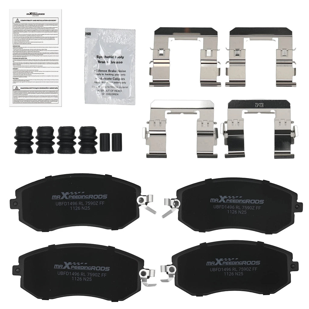Front Ceramic Brake Pads Kit for Subaru BRZ (2013–2024) Toyota 86 (2017–2020) D1539