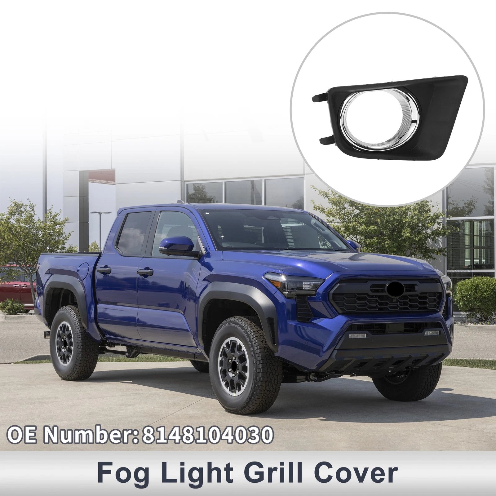 1 Pc Fog Light Grill for Toyota Tacoma (2012–2015) No. 8148104030
