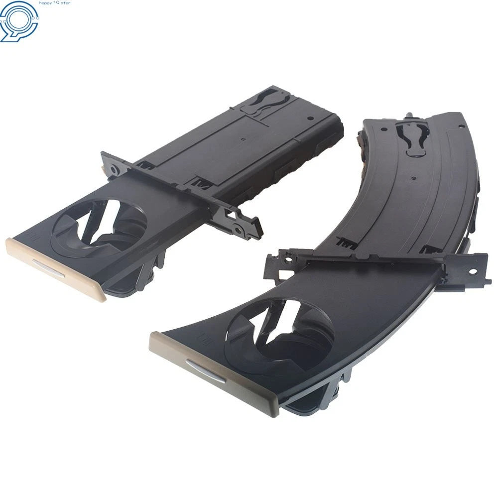 Set of 2 Beige Front Cup Holders for BMW E90 E91 E92 E93 (2006-2013)