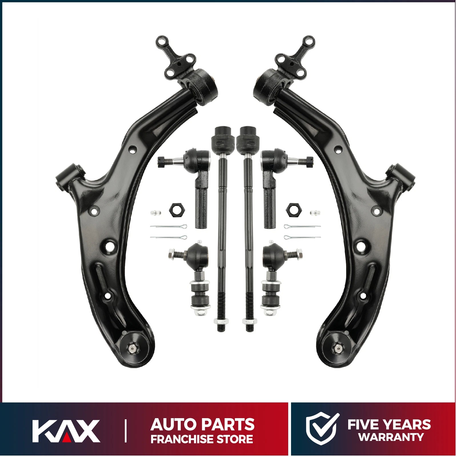 Front Lower Control Arms, Tie Rods & Sway Bars for 2002–2006 Nissan Sentra