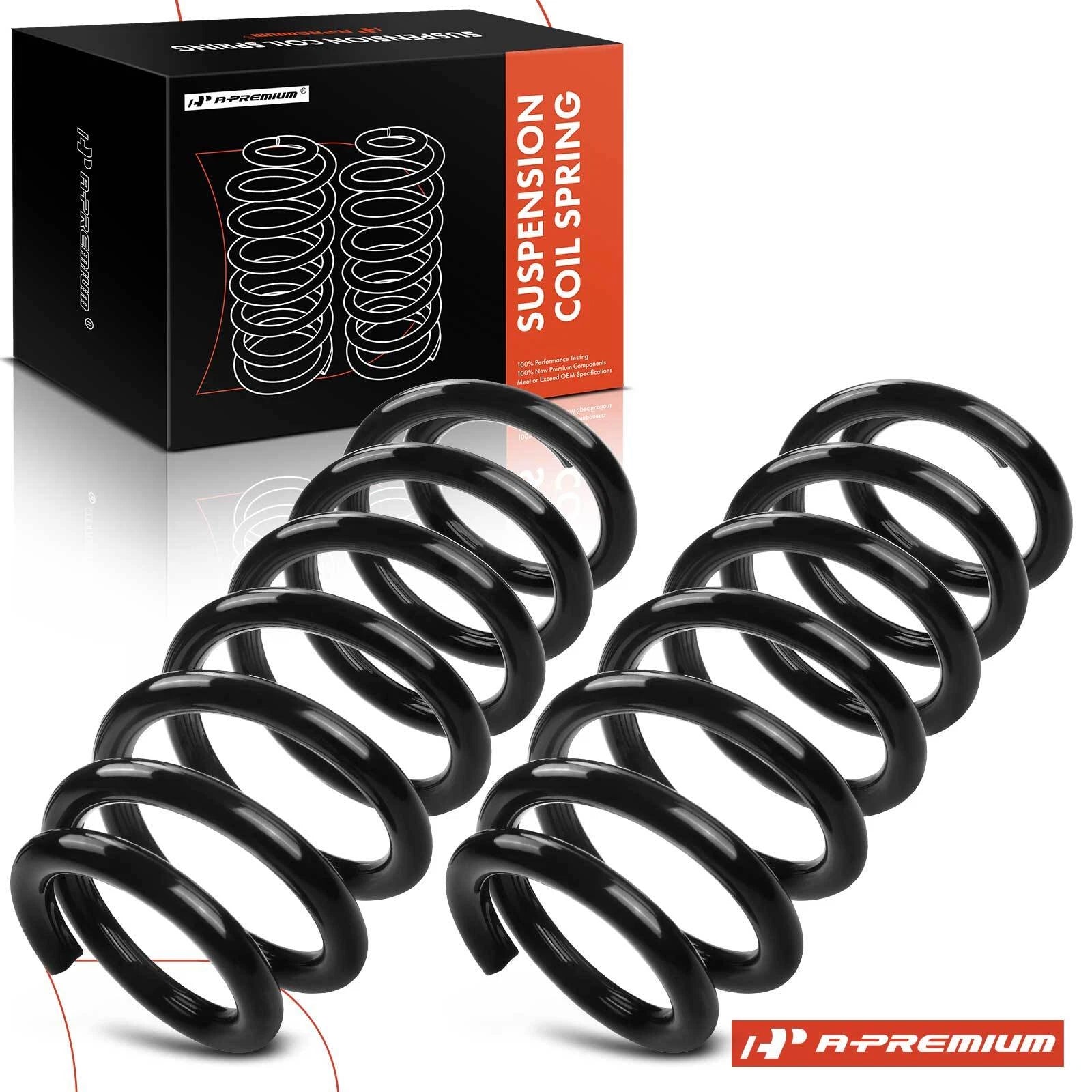 2x Rear Side Coil Springs for Toyota RAV4 Base Hybrid SE (2006-2018)