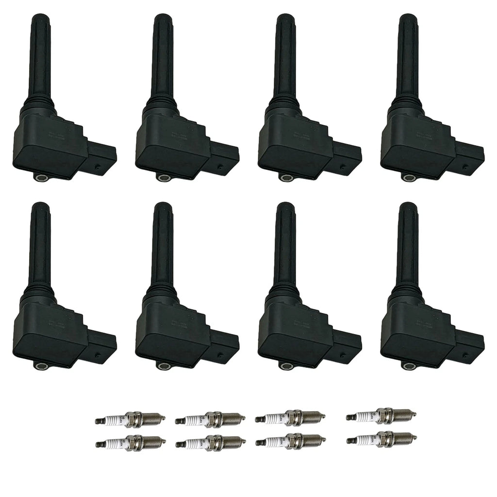 Set of 8 Ignition Coils & Iridium Spark Plugs for Audi A8 Quattro (2010-2017)