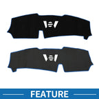 Dashboard Cover Mat for BMW X5 (2023–2024) Sun Protector Pad Black Blue