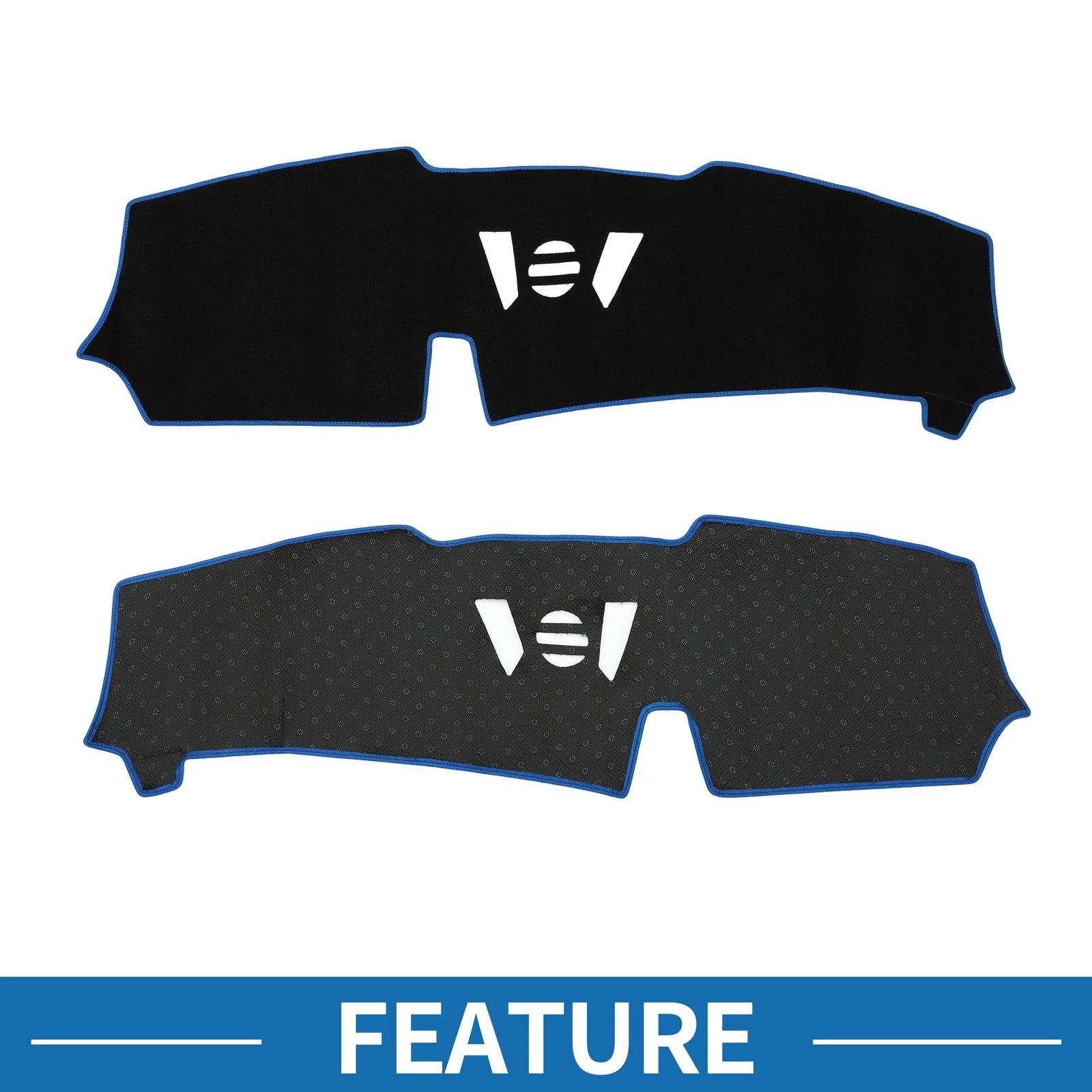 Dashboard Cover Mat for BMW X5 (2023–2024) Sun Protector Pad Black Blue