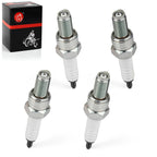 4Pcs Ignition Coils & Iridium Spark Plugs for Kawasaki ZX-6R (1995–2010)