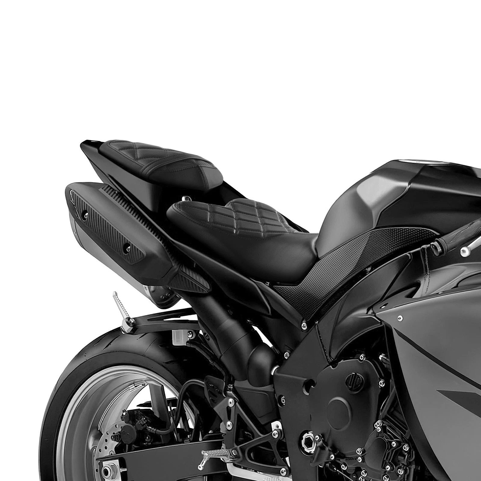 Seat Cushion for Yamaha YZF R1 (2009–2014) - Black