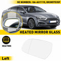 Heated Driver Side Left Rear View Mirror Glass for Audi A5 A4 A3 S5 (2008–2017)
