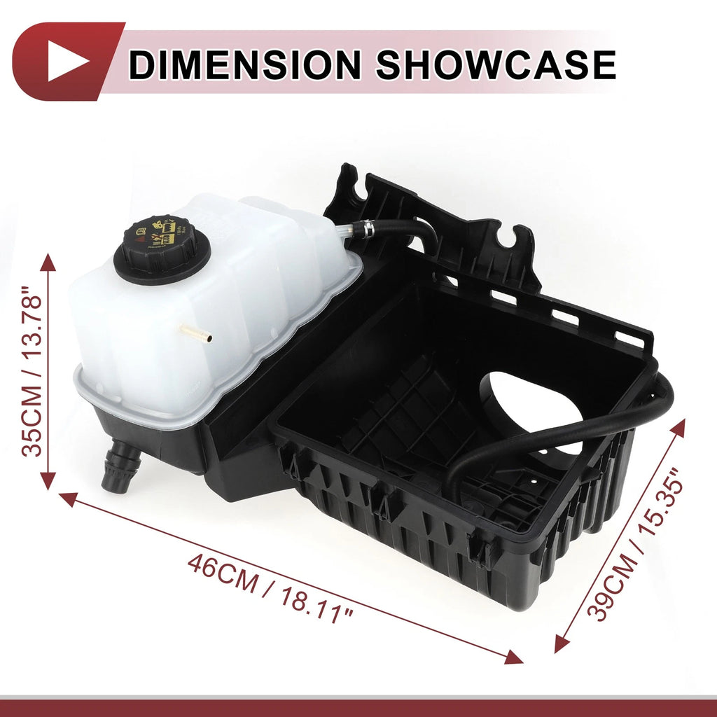 Coolant Expansion Overflow Tank with Cap & Pipe No.BL3Z8A080B for Ford F-150 