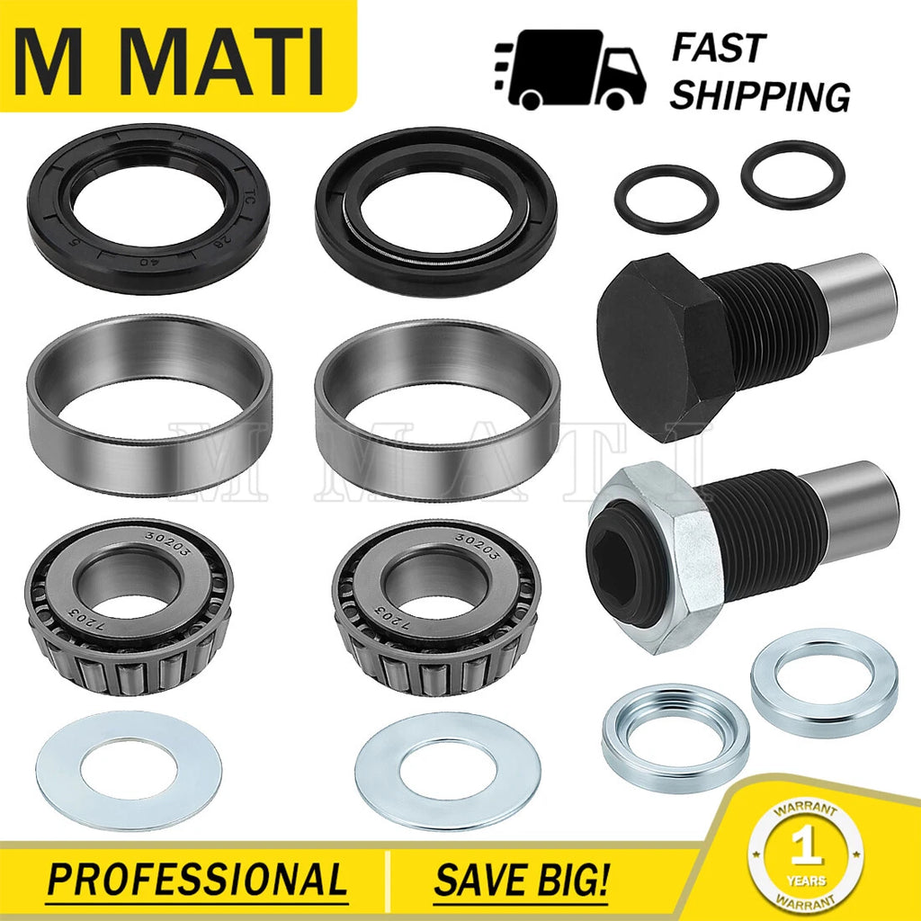 Swing Arm Bearing Seal Kit w/Shaft for Kawasaki KVF360 KVF650 KVF700 KFX700 (2003–2019)