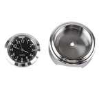 1x 7/8" Digital Clock Time Gauge for Motorcycle Handlebar - Silver
