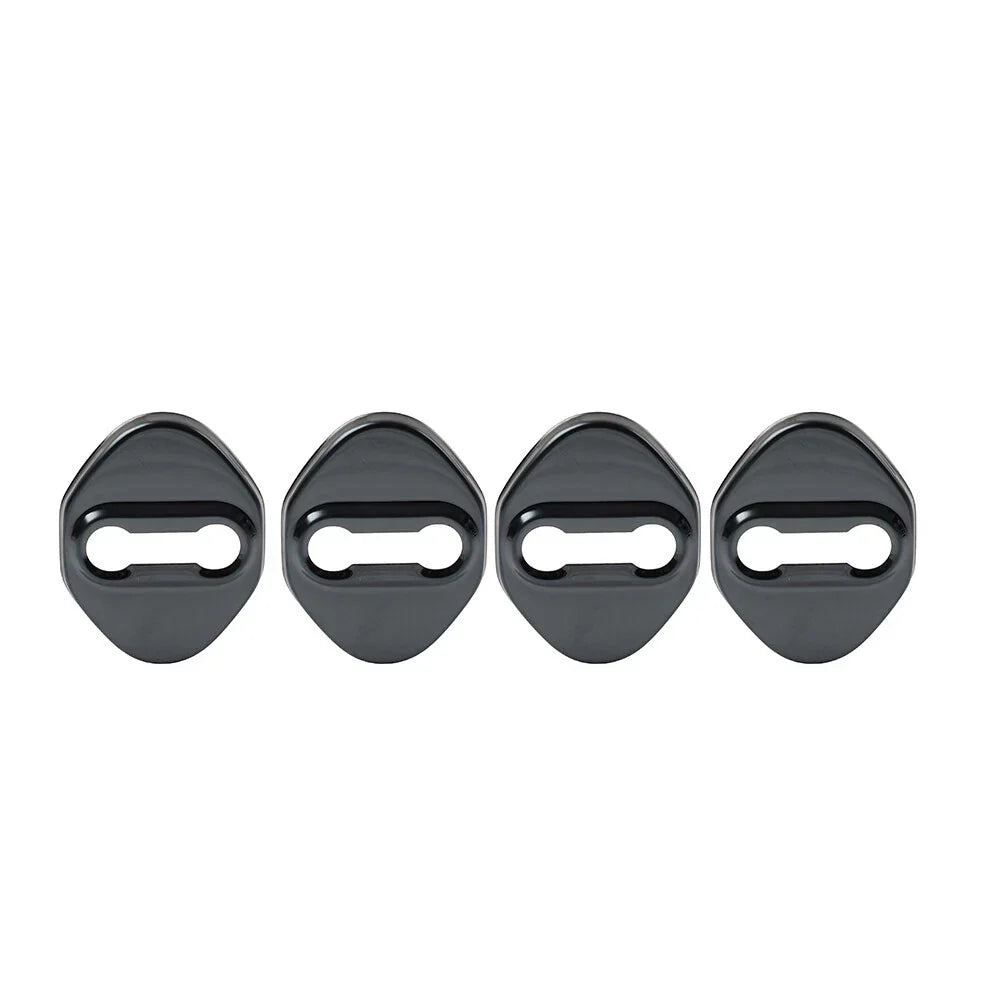Black Car Door Lock Protective Covers for Honda, Toyota, Mazda, Hyundai