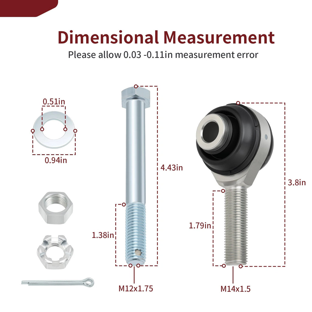 Tie Rod Ends Kit for Can-Am Maverick 1000 (2014-2015)
