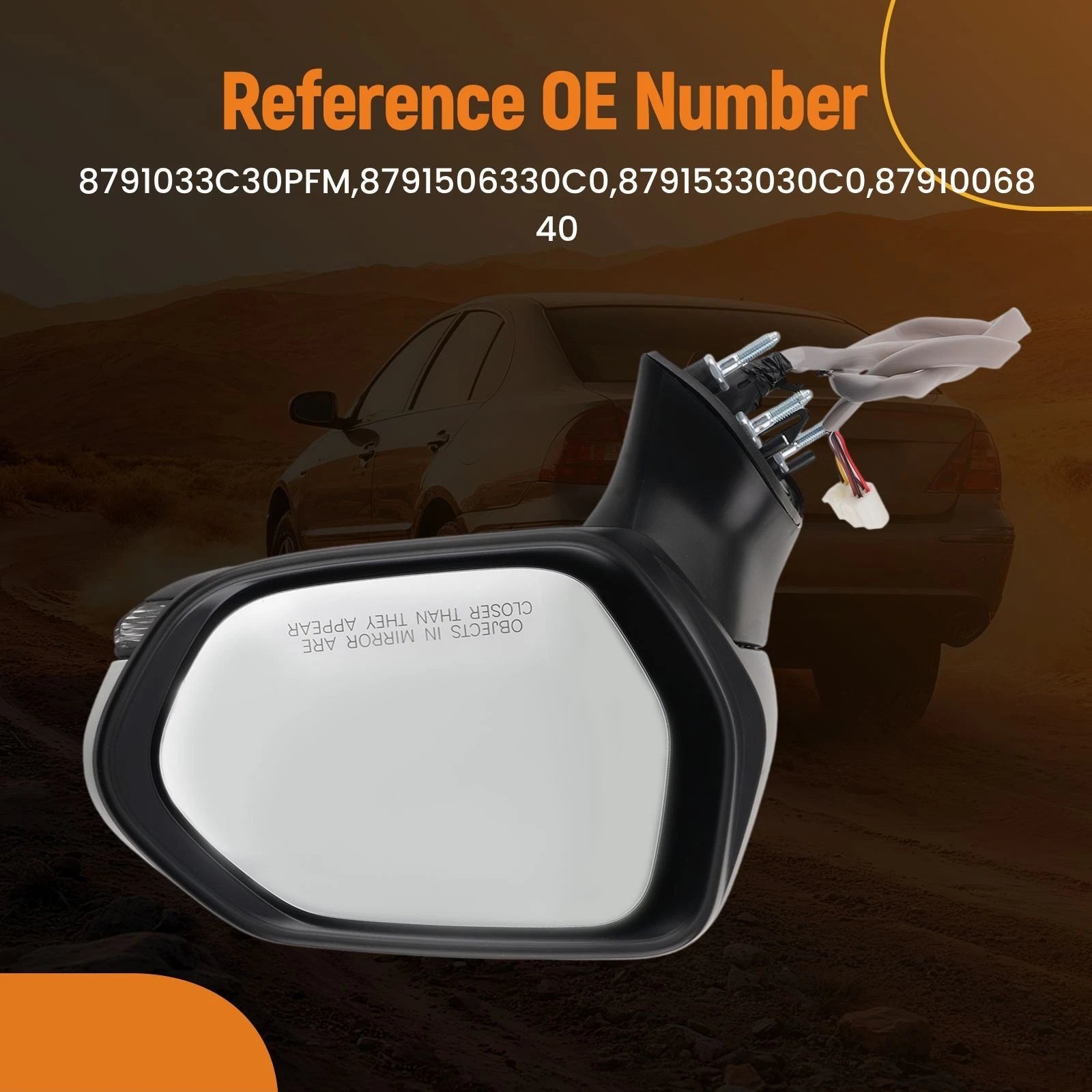 Power Heated Mirror with Signal for Toyota Camry (2018–2020) 8791006840