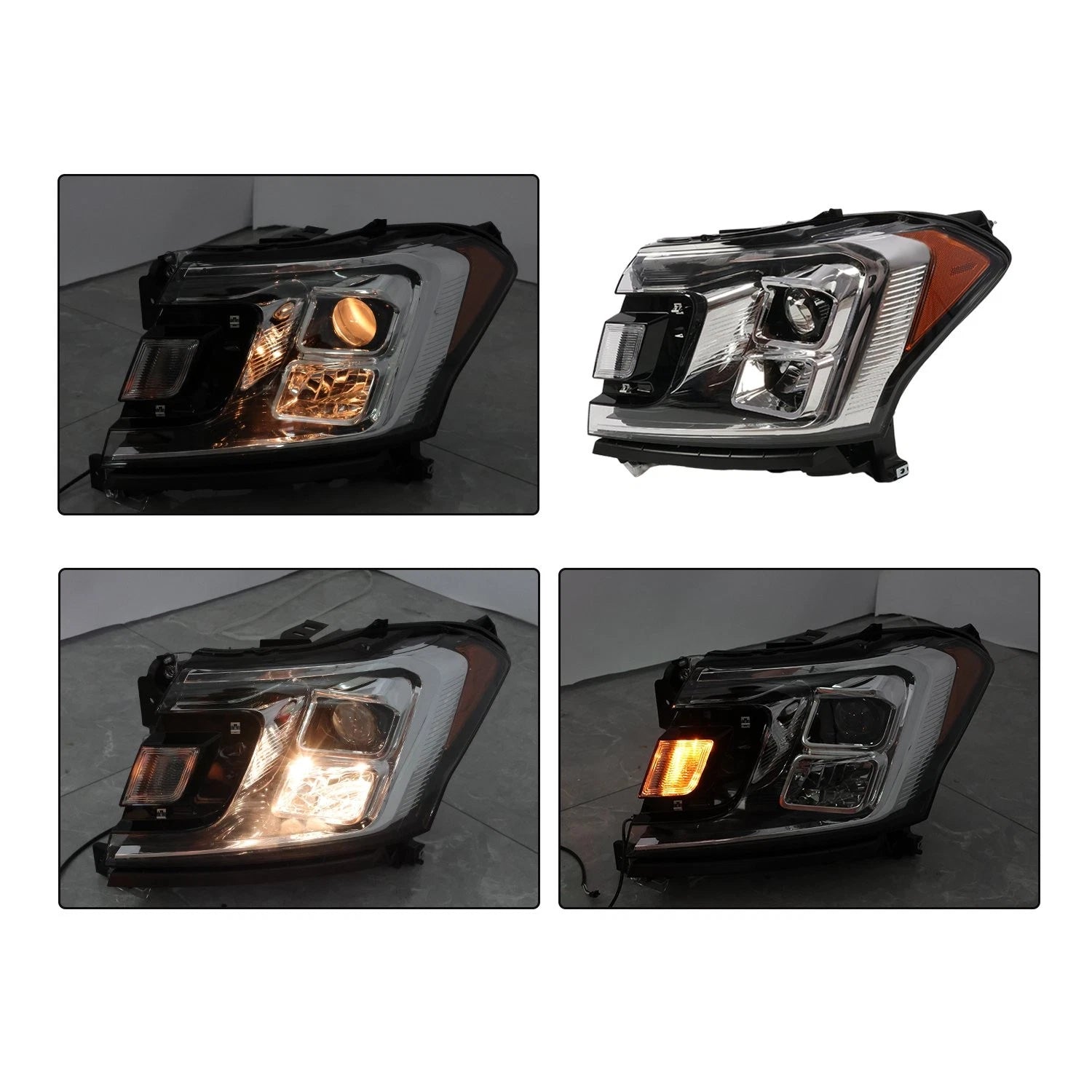 Pair Halogen Headlight Assembly for Ford Expedition (2018–2021)
