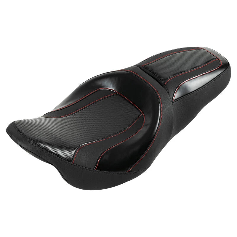 Driver Passenger Seat for Harley Touring Electra Road Glide (2009–2023) Black
