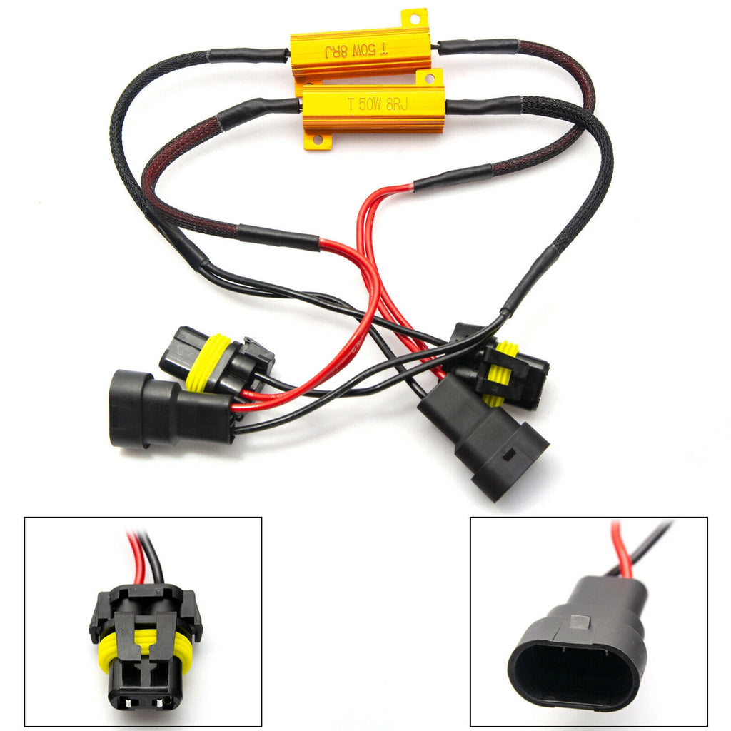 White LED DRL Daytime Running Light Bulbs with Decoder for Lexus Toyota (2009-2019)
