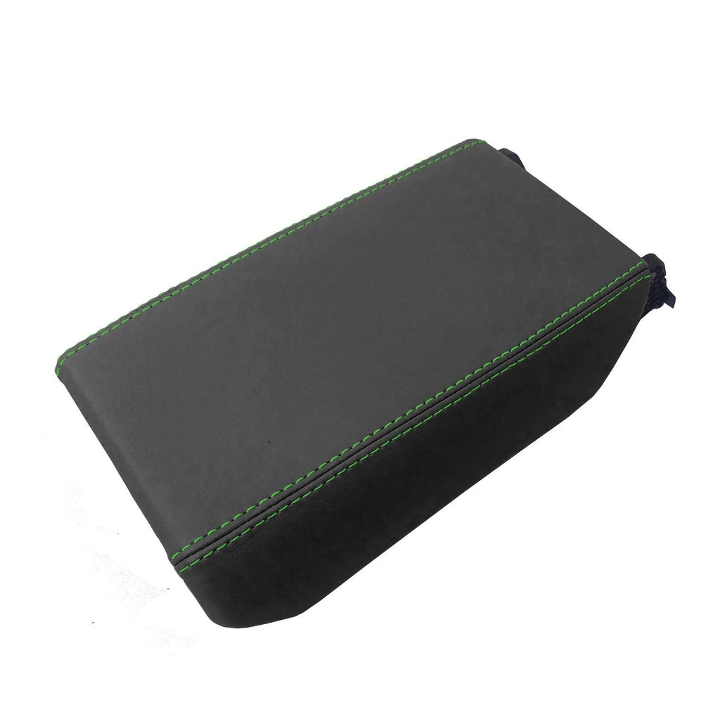 Console Lid Armrest Cover for Ford Bronco (2021–2024) Green Stitch