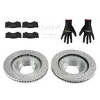 Set of 2 Front Brake Rotors & Ceramic Pads for Toyota Sequoia/Tundra (2007–2022)