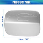 Silver Tone Fuel Tank Door Gas Filler Cap for Dodge Charger (2011-2021)