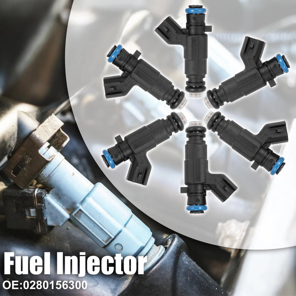 6X Fuel Injector 0280156300 for Chevrolet Malibu, Cadillac CTS (2004–2009)