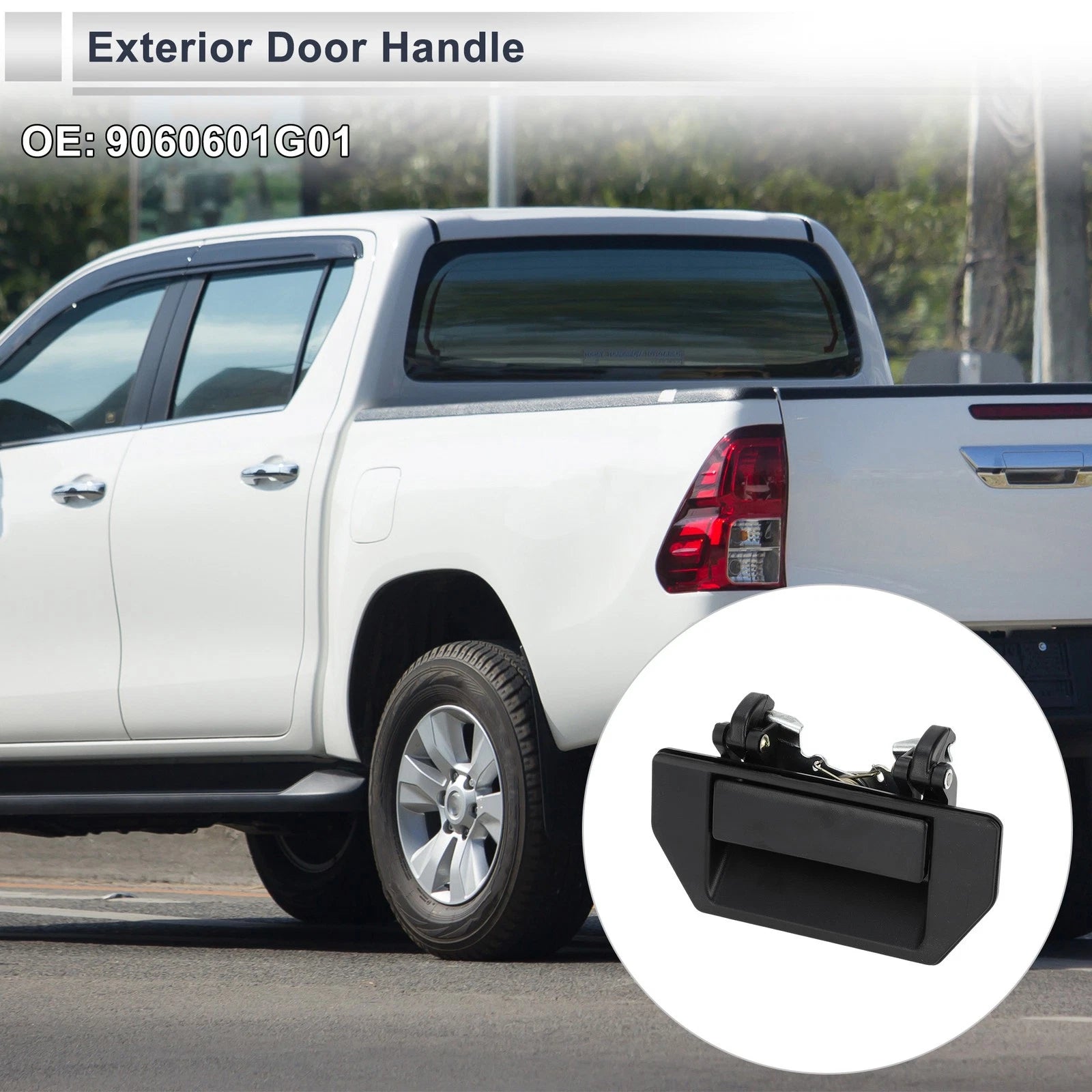 Exterior Door Tailgate Handle for Nissan Pickup D21 Frontier (1986–1997) No. 9060601G01 Black
