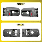 Pair Door Handles for Kia Spectra (2004-2009) Gray Front/Rear Inner