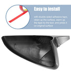 1 Pair ABS Carbon Fiber Pattern Rearview Mirror Cover for Mazda 3 (2020)