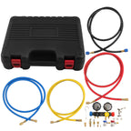 4-Way HVAC AC Gauge Set for R134a R22 R410a for Manifold Diagnostic (5ft)