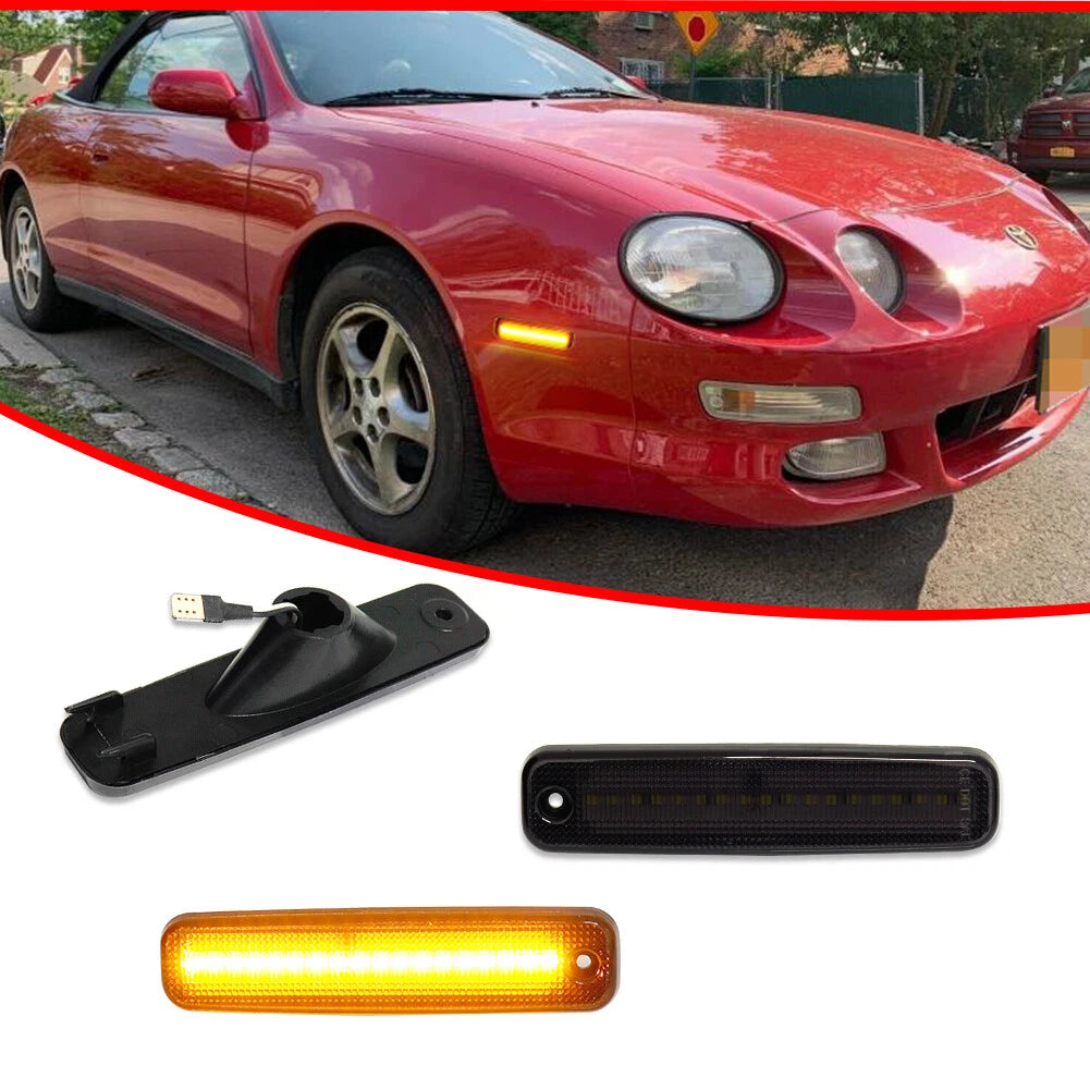 Amber LED Front Side Marker Parking Lamps Kit for Toyota Celica (94–99)