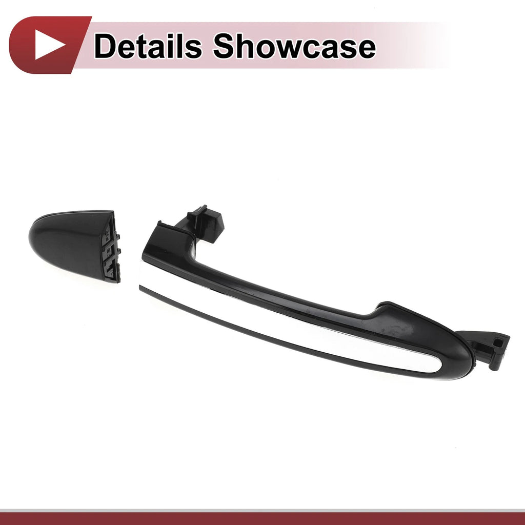 Car Door Handle Grip for Hyundai (2011–2016) No. 826522B010 Black Silver Tone