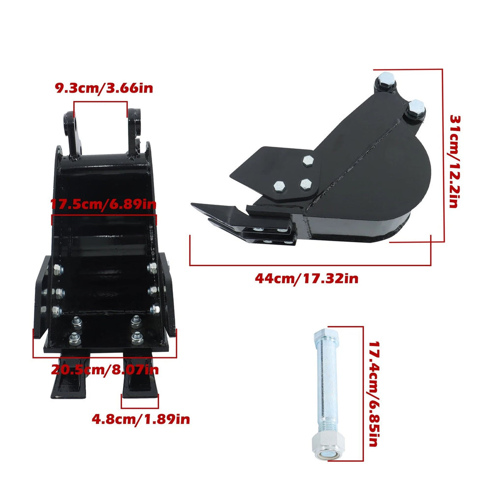 200mm Narrow Bucket Attachment for Mini Excavators (YYYY–YYYY)