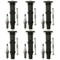 Denso 6 Iridium Power Plugs & NGK Ignition Coil Boots Kit for Sprinter 2500 3500 (2007–2018)