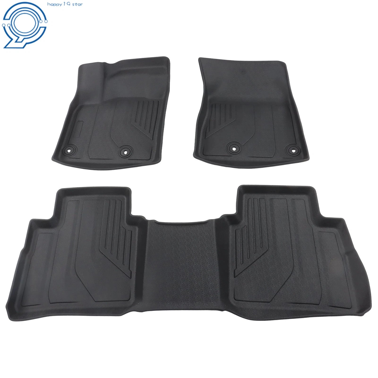 Set of 2 All-Weather 3D Floor Mats Liners for Nissan Rogue (2021–2026)