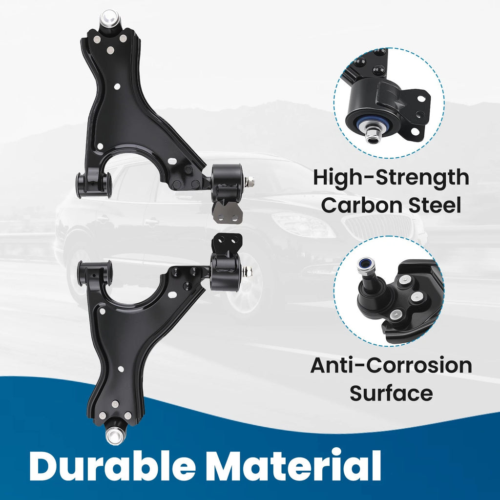 Front Lower & Rearward Control Arms for 2007-2016 Buick Enclave Traverse