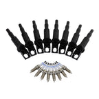 Set of 8 Ignition Coils & 8 Spark Plugs for BMW F07 F10 F12 (2010–2017)