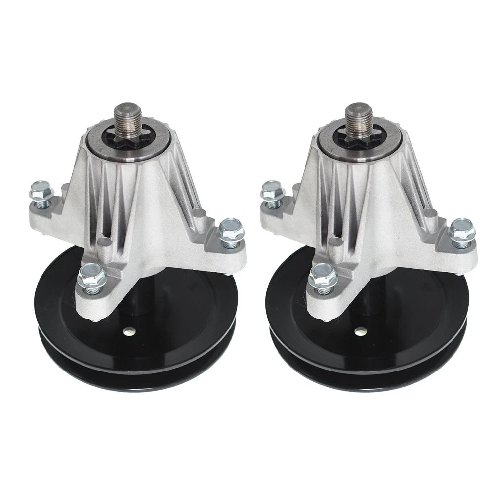 2 Spindle Assembly with Pulley Bolt for Troy Bilt TB42