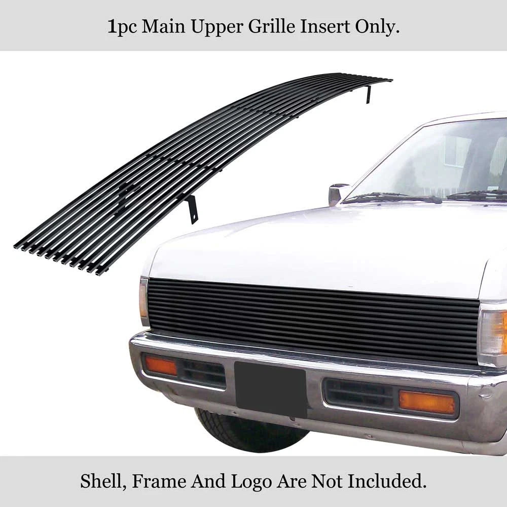 Billet Grille Insert for Nissan Pickup (1986–1997) Phantom Black Stainless Steel