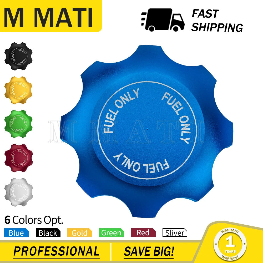 CNC Fuel Gas Cap for Polaris RZR Ranger 800 900 1000 (2008–2021) Blue