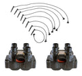 2X Ignition Coils & Spark Plug Wire Set 8mm for Ford 4.6L V8 (1997–2004)