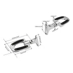 Chrome Rear Passenger Footpegs for Harley Touring Road Glide (1993-2025)