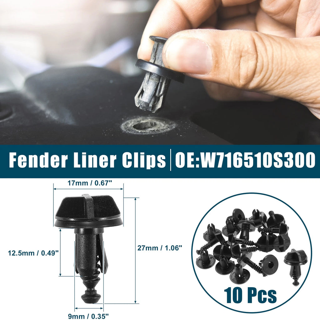 10X Fender Liner Clips for Ford Explorer (No.W716510S300)