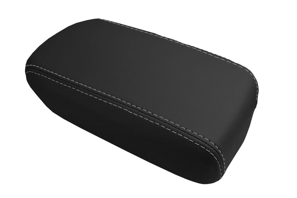 Leather Console Lid Armrest Cover for Toyota Corolla (2009–2013) Gray Stitch