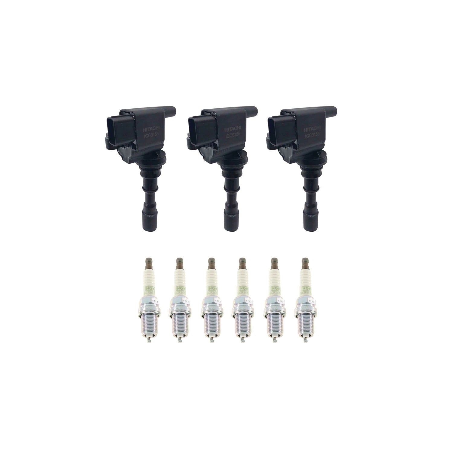 Set of 3 Ignition Coils & 6 NGK Platinum Spark Plugs for Sedona XG300 (2002–2006)