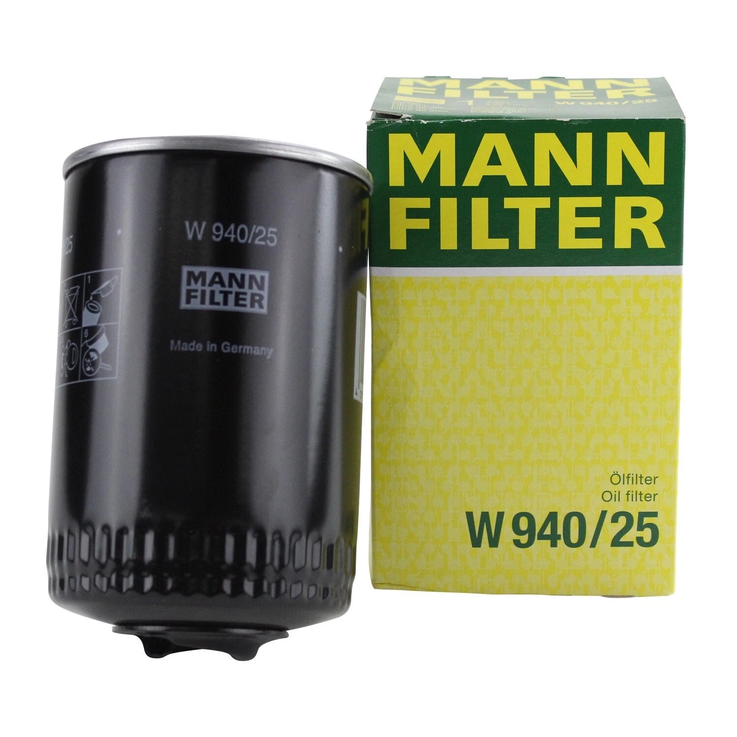 Mann W 940/25 Engine Oil Filter for VW Dasher Golf Jetta Volvo 244 245 (1974–1985)