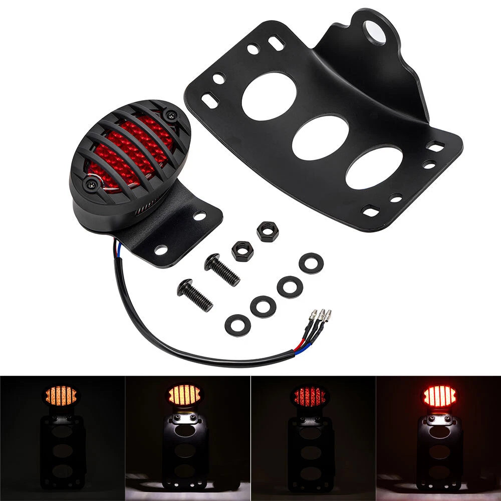 LED Tail Brake Light License Plate Bracket for Harley CVO Dyna
